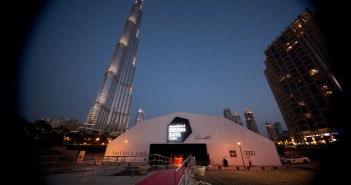 Tent exterior of Design Days Dubai 2014.